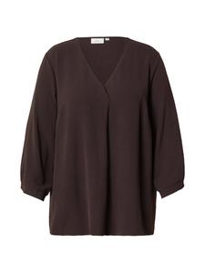 Блуза ONLY Carmakoma CARMETTA, темно-коричневый