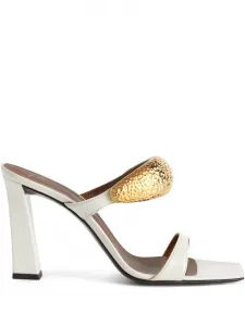 Кожаные мюли Giuseppe Zanotti, белый