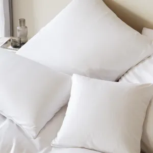 Элегантный комплект постельного белья из трикотажа Мако, вельветовый трикотаж, белый, размер 135х200+80х80 Elegante