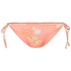 Женщины сходят с ума по коралловым тропическим плавкам-бикини с завязками по бокам Billabong, Peach Out