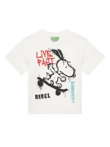 Футболка regular fit 3X1SG10JW United Colors Of Benetton, белый