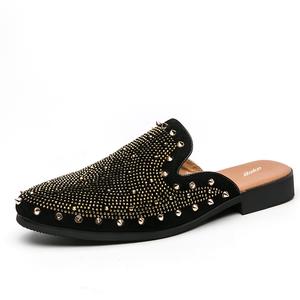 BAKE Мужские сандалии с закрытым носком, устойчивые к истиранию и запаху, черные