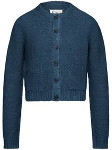 Кардиган с круглым вырезом MAISON MARGIELA, синий