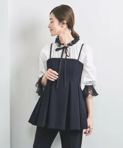 Бюстье с двойным крестом United Arrows, цвет Navy