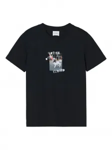 Футболка с графичным принтом Closed, черный