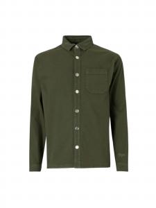 Denim Project Рубашка на пуговицах Regular fit 'DPMDPSTITCH' в цвете Olive