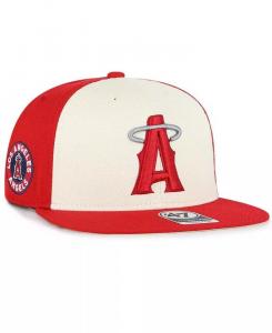 Мужская красная кепка Los Angeles Angels City Connect Captain Snapback '47 Brand