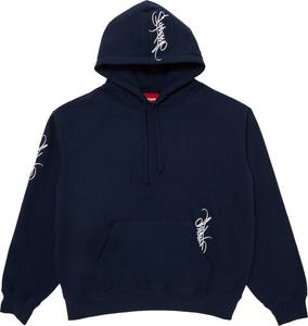 Толстовка Supreme Tag Hooded 'Navy', синий