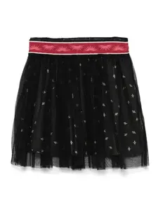 Многослойная юбка мини из тюля Scotch & Soda, черный