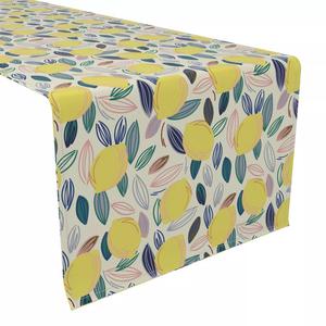 Настольная дорожка, 100% хлопок, 16x108 дюймов, эскиз Summer Lemon.