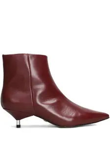 Ботильоны на каблуке 40 мм с заостренным носком Carrano, красный