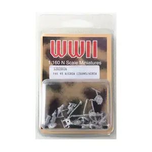 ПАК 40 с экипажем, WWII Miniatures (1:160)