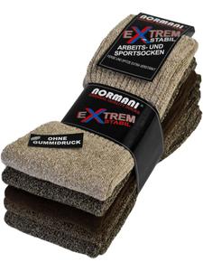 Normani 10 пар чрезвычайно прочных рабочих и спортивных носков, разных цветов коричневого оттенка