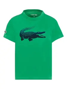Футболка с логотипом из коллаборации с Daniil Medvedev Lacoste Kids, зеленый