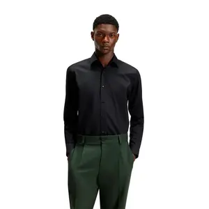 Рубашка HUGO 50519812 Valerio, черный