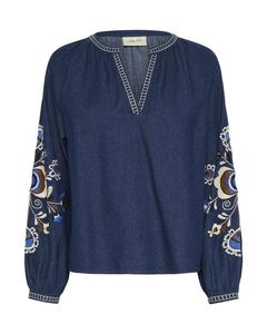 Блуза Cream Gro, синий/темно-синий