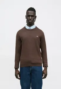 Классический джемпер с высоким воротником Gant, Brown Melange