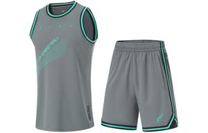 Коллекция CBA профессиональная баскетбольная форма для мужчин Shadow Gray LINING, серый