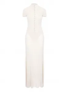 Макси-платье Mia с пуговицами Manuri, белый