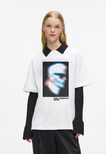 Футболка Karl Lagerfeld Jeans Print T-shirt, White