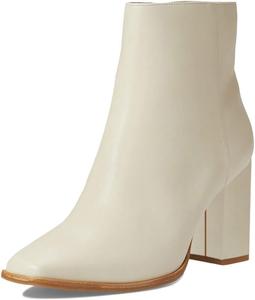 Женские ботильоны Miss Left с боковой молнией, для осени и зимы, закрытые, с квадратным носком, массивным каблуком, на высоком каблуке, повседневные, для платья, для улицы, размеры US 4-16, Ivory