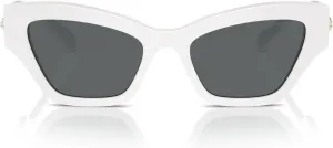 Женские солнцезащитные очки Swarovski Sk6021 «Кошачий глаз», White/Dark Grey