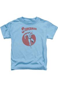 Футболка с принтом "Superman Vintage Sphere" для малышей Gildan, синий