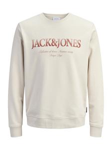 JACK & JONES Свитшот 'JJDevin Daytona' в цвете Cream