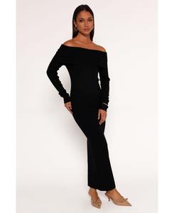 Женское миди-платье Archie с открытыми плечами Petal and Pup, Black