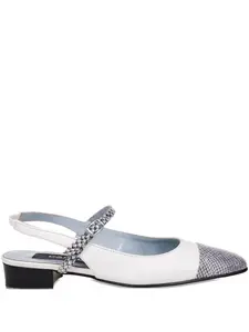 Балетки Oceano с ремешком на пятке Carel Paris, белый