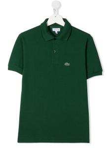 Однотонная рубашка-поло Lacoste Kids, зеленый