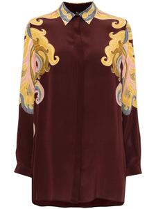 ETRO рубашка с узором пейсли, красный