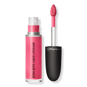 Жидкая матовая помада в стиле ретро MAC, Metallic Rose (rose gold)