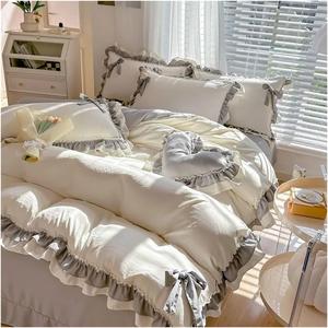 YUSIWOAL Комплект постельного белья всесезонный универсальный хлопковый в стиле принцесса