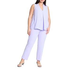 Женские полуэластичные брюки The 365 с зауженными штанинами ELOQUII, Lavender