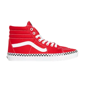 Кроссовки Vans Sk8-Hi, Check Foxing - Racing Red