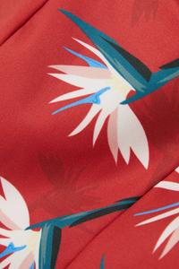 ADIDAS ORIGINALS + Спортивный бюстгальтер Thebe Magugu из эластичного переработанного джерси с цветочным принтом, красный