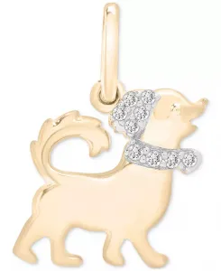 Подвеска с китайским знаком зодиака и бриллиантами (1/20 карата) из 10-каратного золота, эксклюзивно в Macy's Wrapped, dog