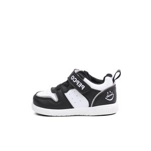 Детские дышащие легкие низкие туфли для малышей Banner the Piggy, черный/белый