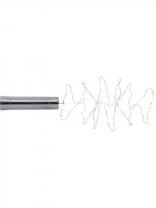 STAR Trading Фонарик для бутылки Dew Drop на батарейках, серебристый