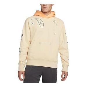 Толстовка Men's Air Jordan Casual Sports Printing Logo Light Yellow, желтый