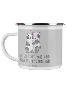 Кофейная кружка с надписью Любовь невесты на языке Heather Grey Mr. & Mrs. Panda