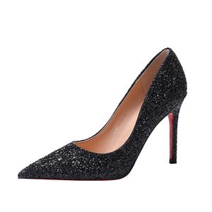 RoseDoris Туфли на тонком каблуке высотой 8 см/10 см, женские, черные