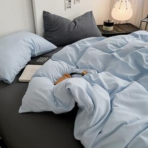 AVIVI Простыня 180x230 см, ультрамягкая, класс A, Moon Blue Gray-LYY