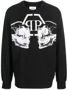 Толстовка с принтом Skull Philipp Plein, черный
