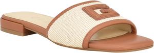GUESS Женские сандалии Tampa Flat, Medium Natural/Beige Multi