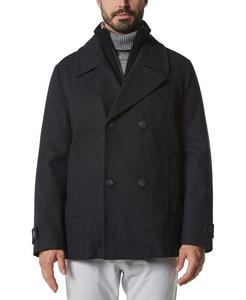 Мужской бушлат Danton с нагрудником со вставкой Marc New York, серый