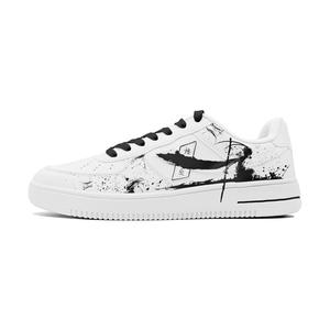 XTEP Низкие противоскользящие амортизирующие кроссовки для скейтбординга, мужские, белые, черные