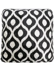Жаккардовая бархатная подушка Les-Ottomans, черный