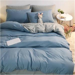 YUSIWOAL Комплект постельного белья цветной четырехпредметный Blu
